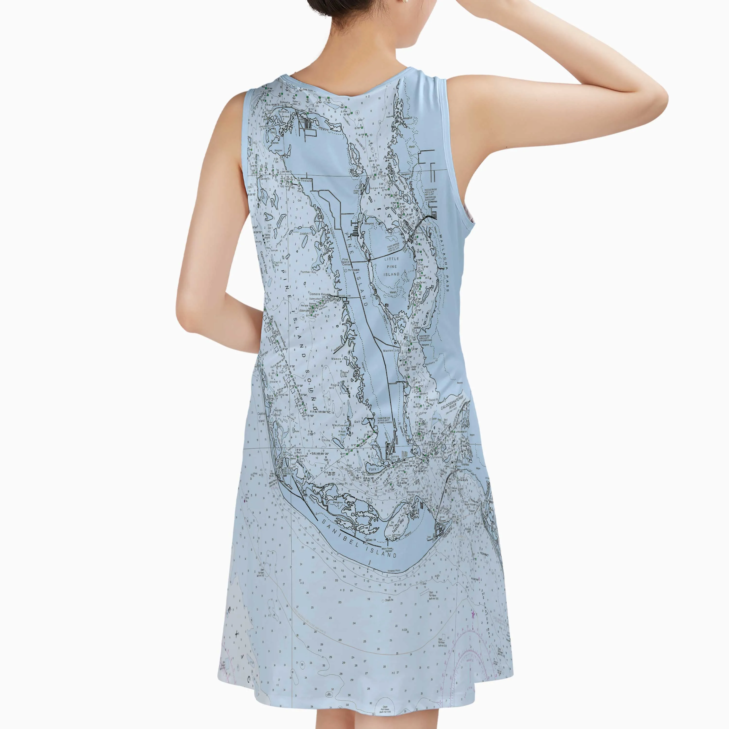The Sanibel - Pine Island Blues Sundress