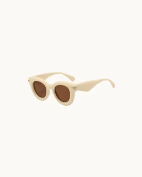 The Southhampton: Off White Bubble Sunglasses