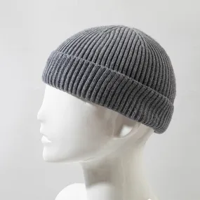 Toboggan Hat Knitted Skullcap Trendy Autumn and Winter