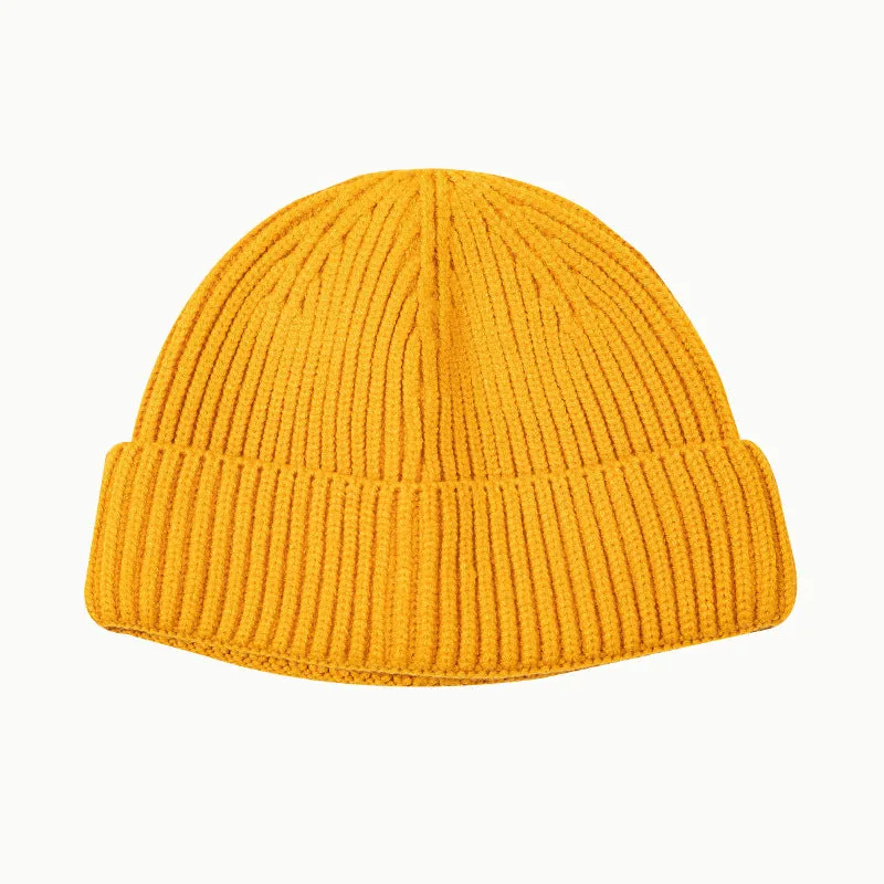 Toboggan Hat Knitted Skullcap Trendy Autumn and Winter