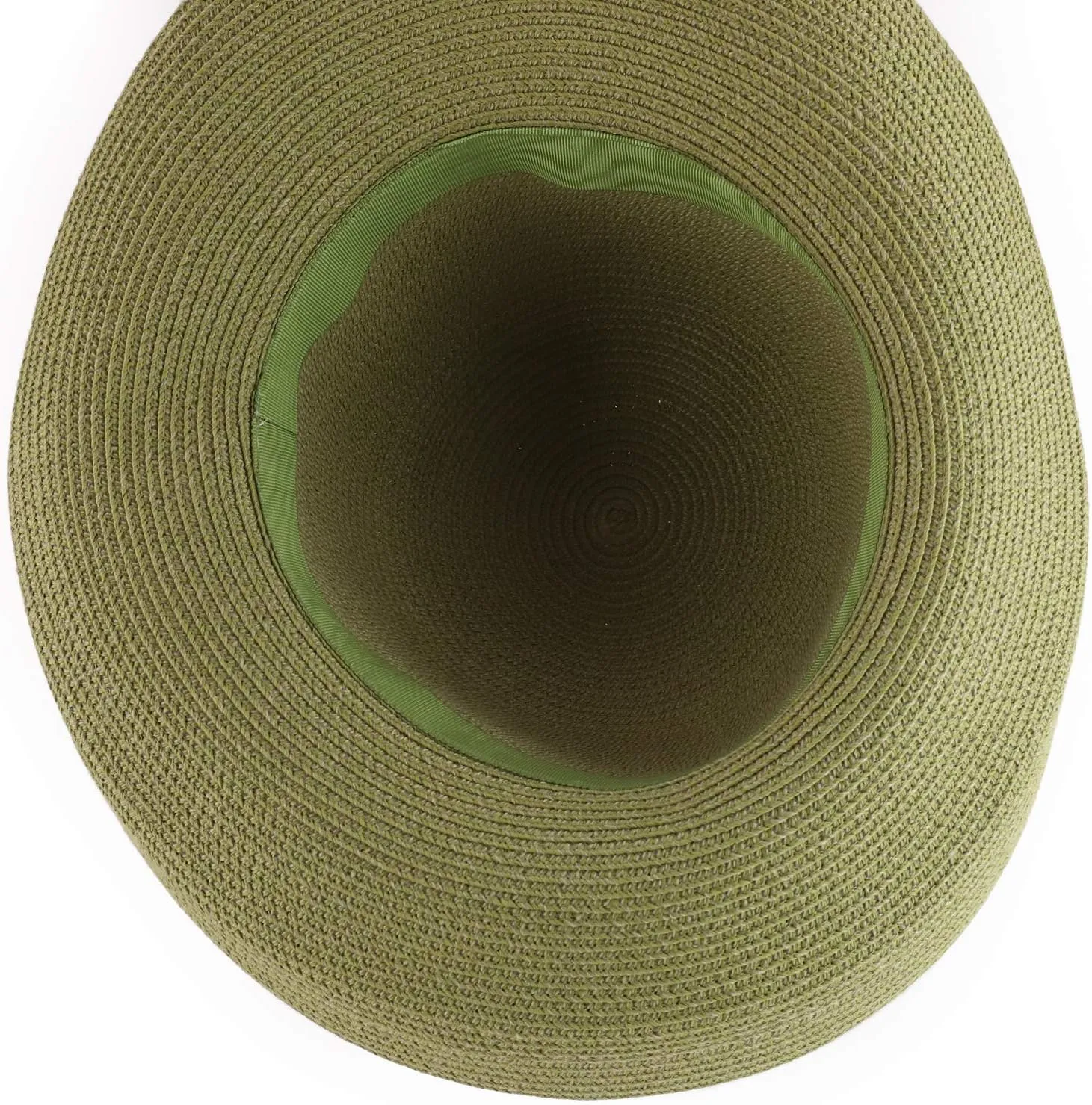 Trendy Apparel Shop Women's UPF 50  Soft Paper Braid Large Kettle Brim Sun Hat