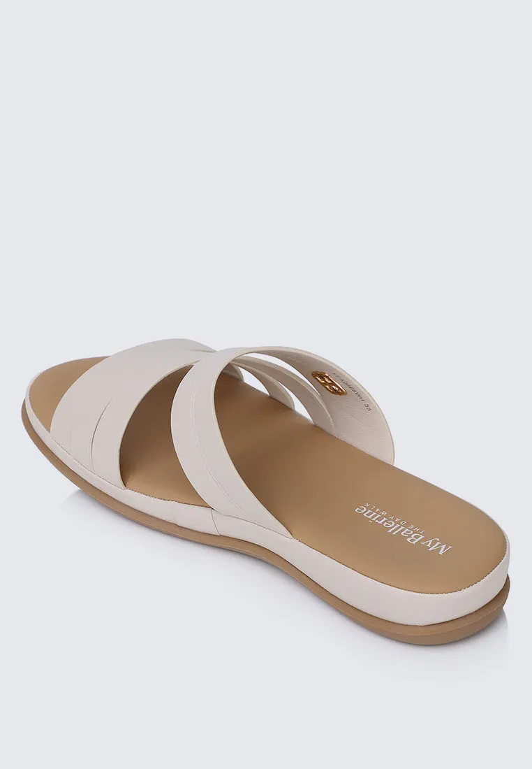 Walk Lite Comfy Sandals In White