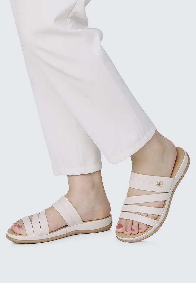 Walk Lite Comfy Sandals In White