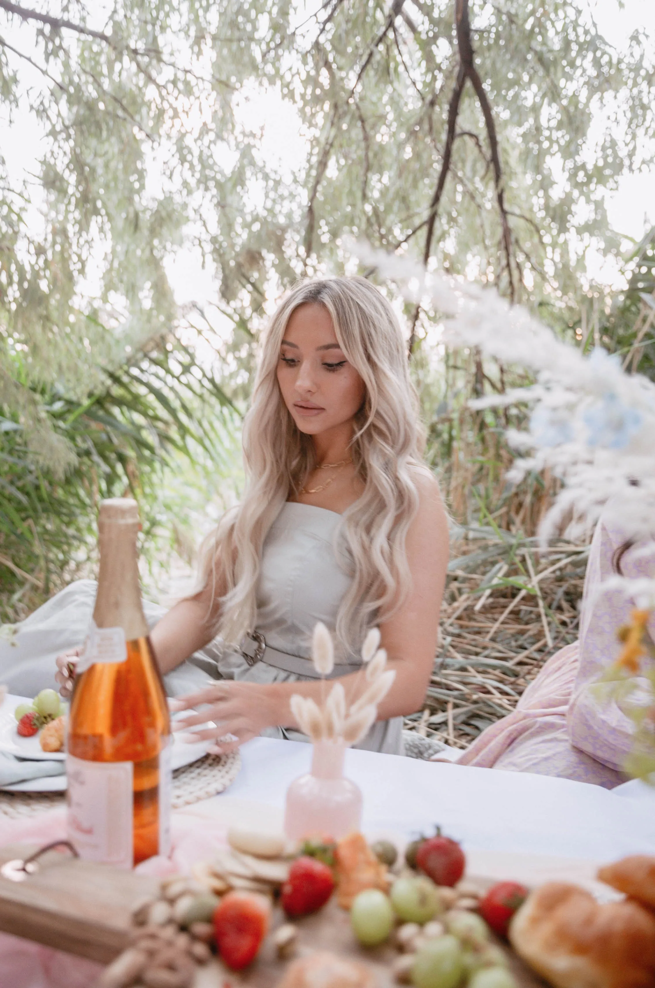 Willow Sage Tiered Maxi Dress