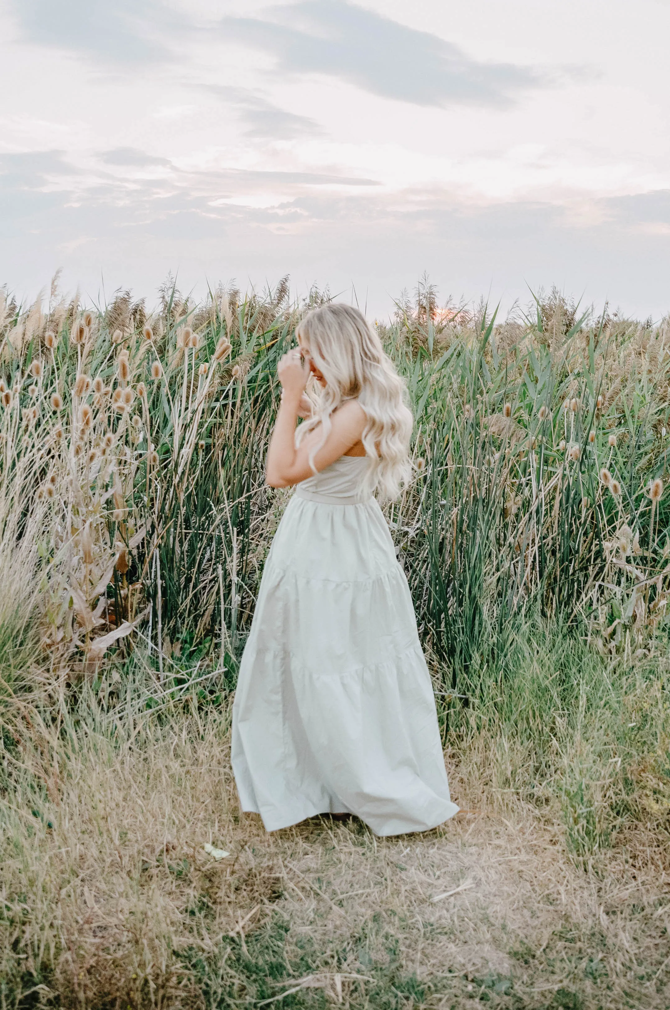 Willow Sage Tiered Maxi Dress