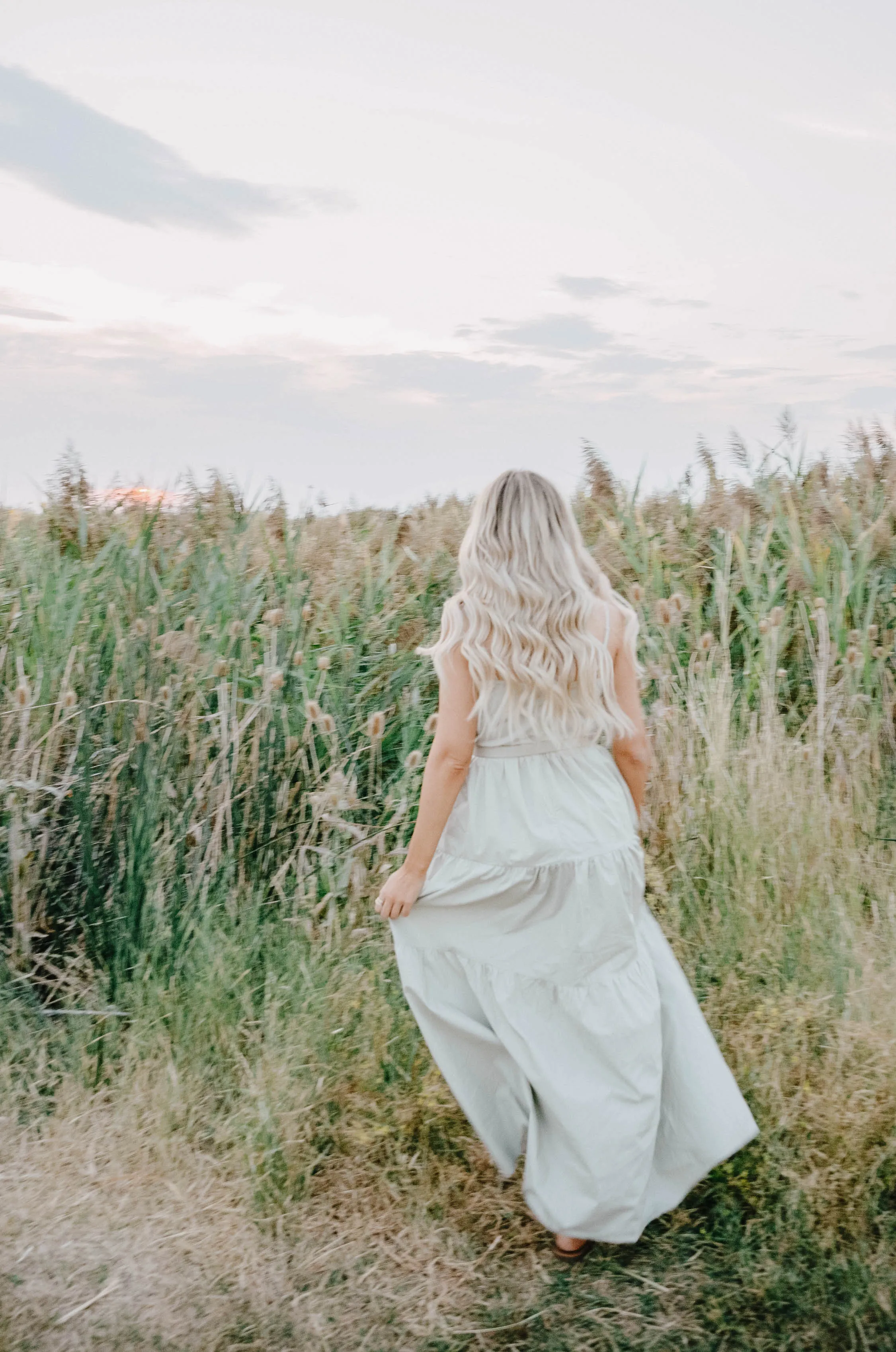 Willow Sage Tiered Maxi Dress
