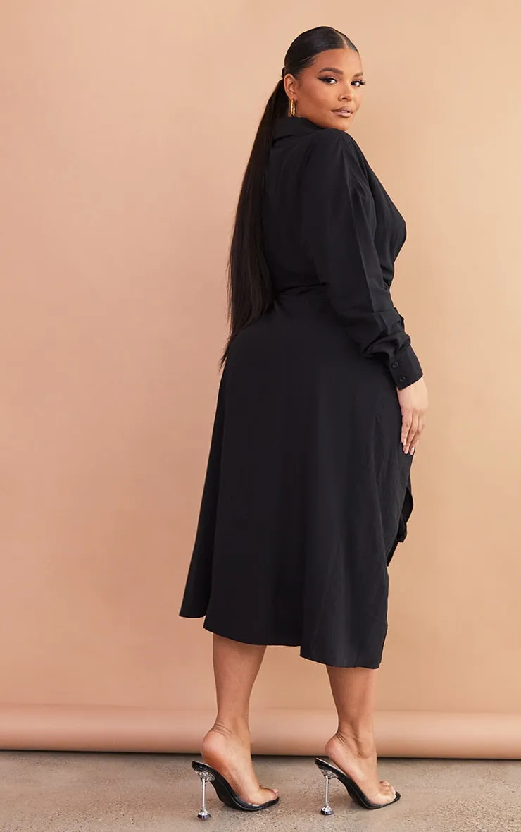 Women's Black Linen Dress