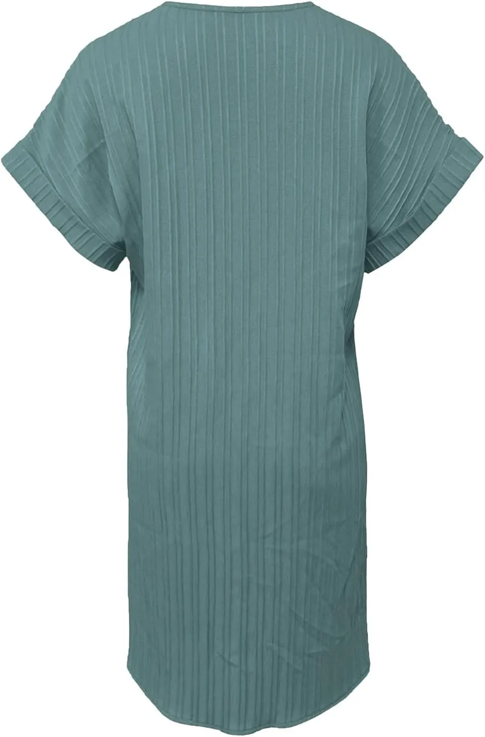 Womens Button Down Shirt Dresses Summer Cotton Linen Dress V-Neck Mini Dress Casual Short Sleeve Loose Tunic Dresses