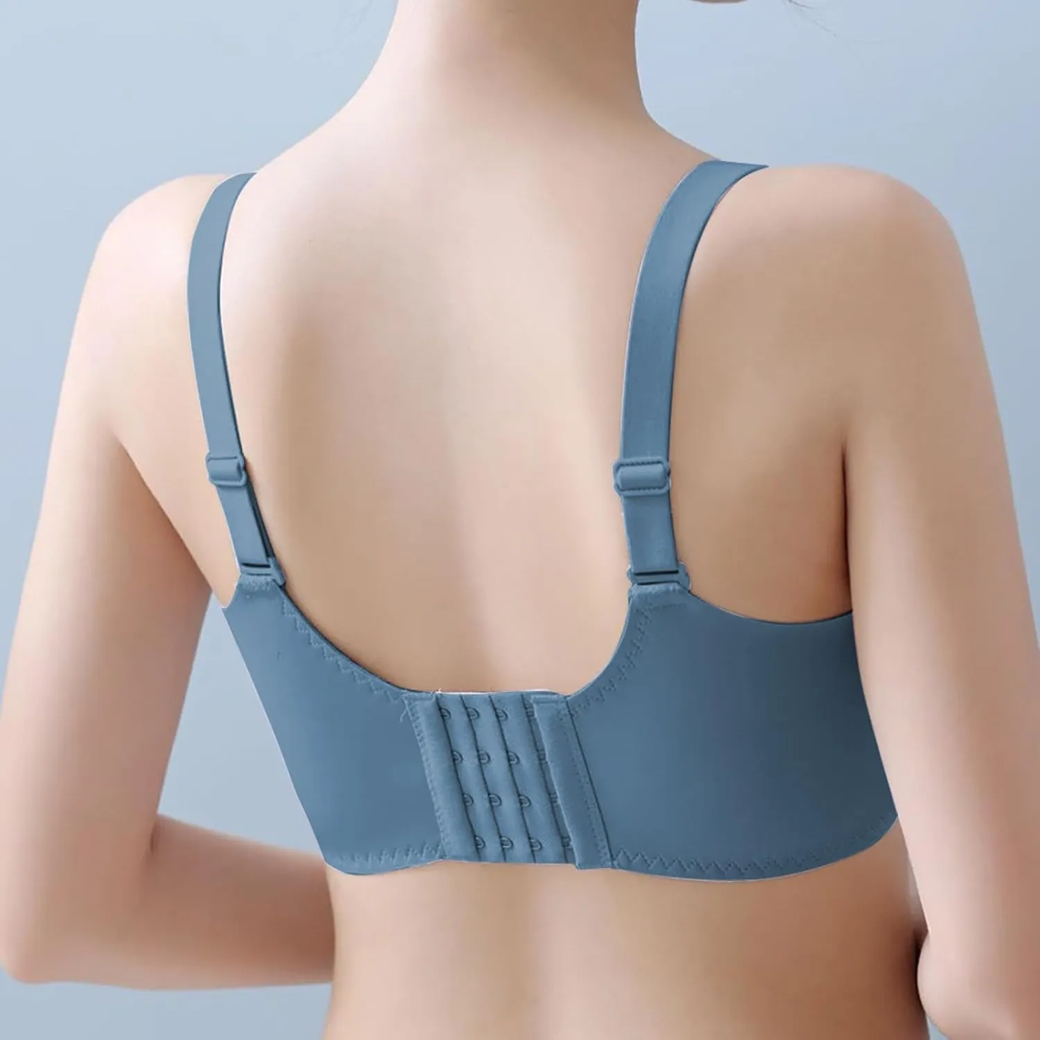 Women's Lace Push Up Bra Print Solid Color Super Gather Lightweight Everyday Bra Breathable Wirefree Trendy Underwear