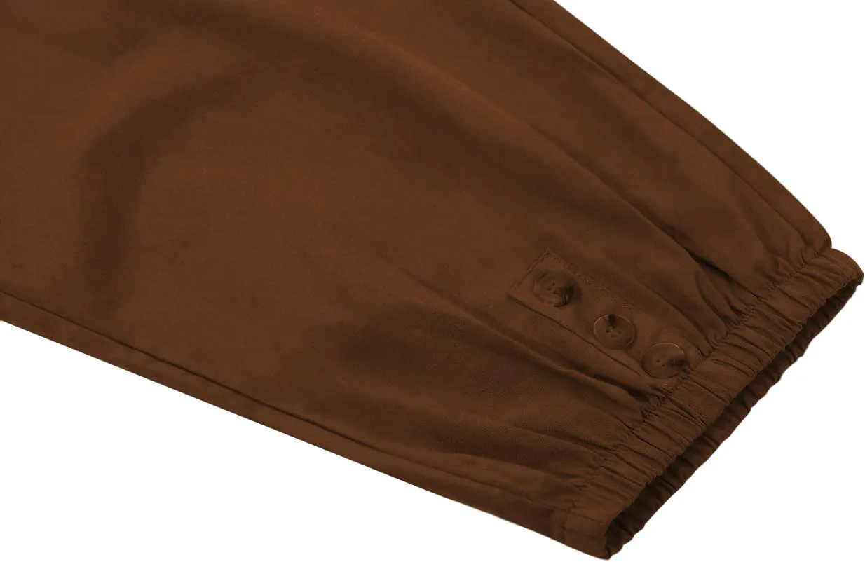 yoeasy Women Cotton and Linen Drawstring Capri Pants Casual High Waist Pocket Cropped Pants